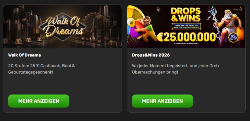 vegadream promotion